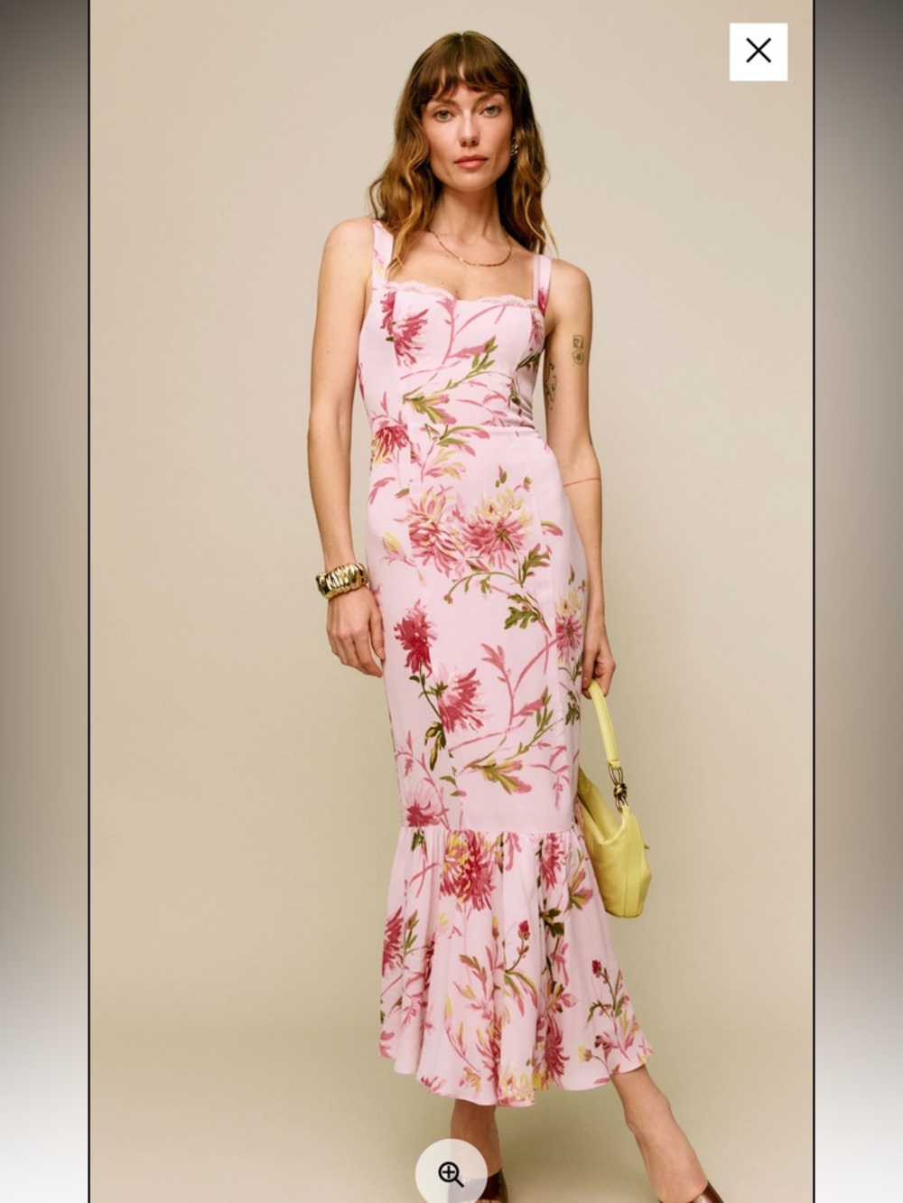 Reformation Irisa Dress Pink - Size 4